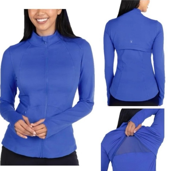 NWT Spyder Women's Yoga Jacket, Blue (Blue Delphi) - Picture 2 of 15